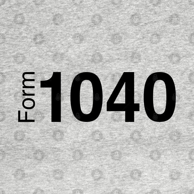 Form 1040 Income Tax Return (Black Text) by inotyler